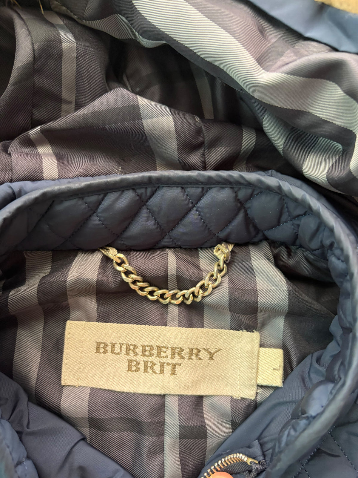 מעיל Burberry Brit פרווה וינטג׳ - XS – מעיל וינטג׳, תמונה 5